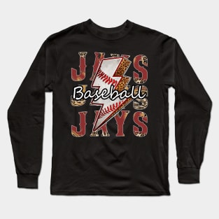 Graphic Baseball Jays Proud Name Team Vintage Long Sleeve T-Shirt